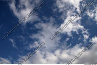 Photo Texture of Blue Clouded Clouds